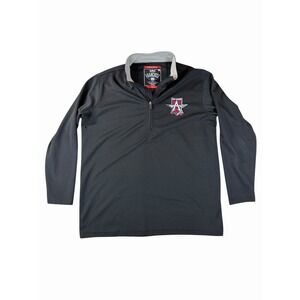 Allen Americans Quarter Zip Pullover Mens Large Black Franchise Club Hockey